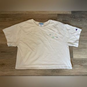 Champion white crop top